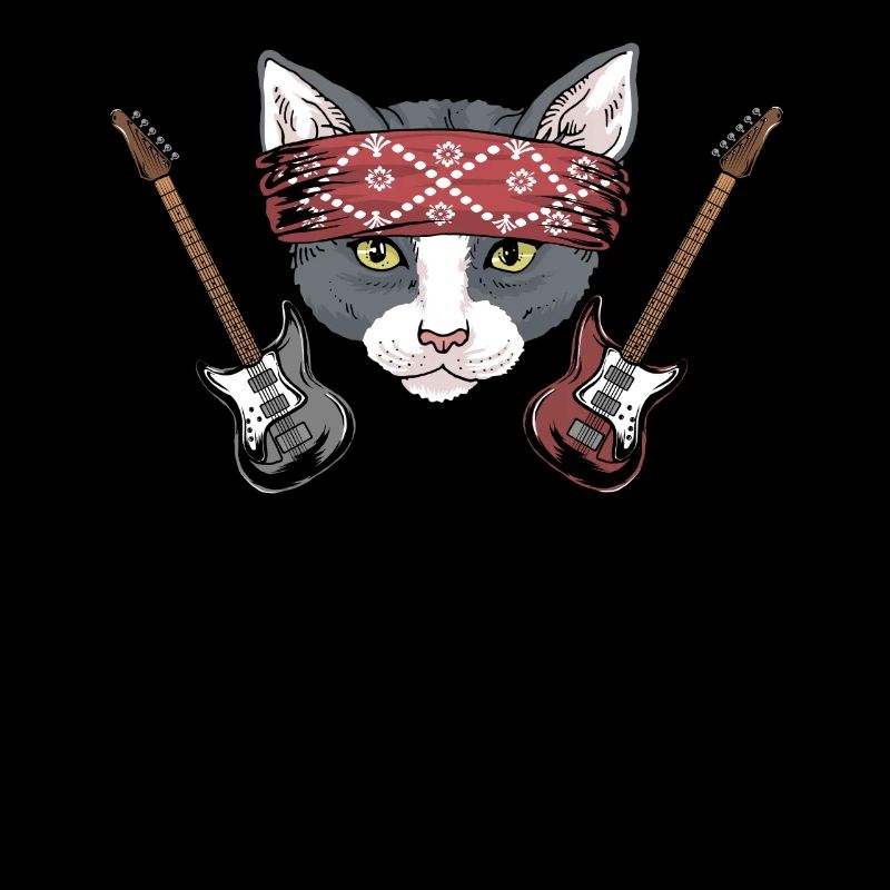 Rock Katze Rock and Roll Musik Festival Geschenk