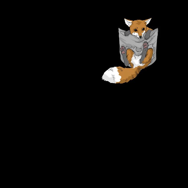 Fuchs in Brusttasche