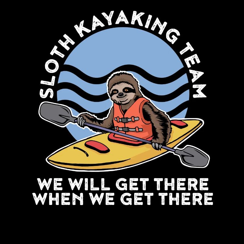Faultier Kayak Team Lustiges Kajak Geschenk