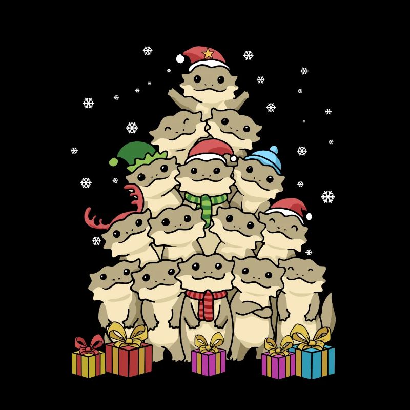 Cadeau de Noël drôle Noël dragon barbu