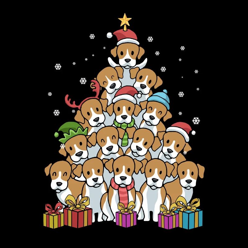 Beagle Noël Cadeau de Noël