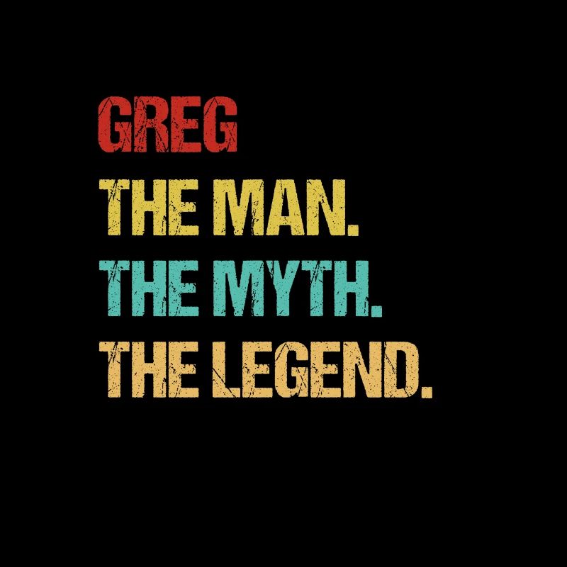 Herren Greg Name Geschenk Design