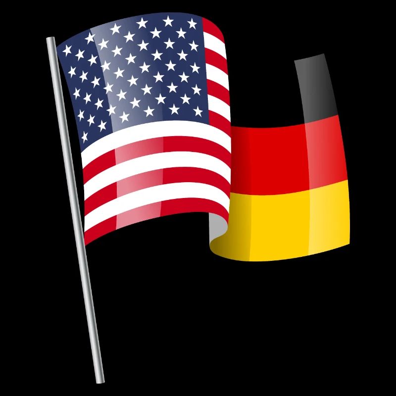 GERMANY USA MIX FLAG FLAG