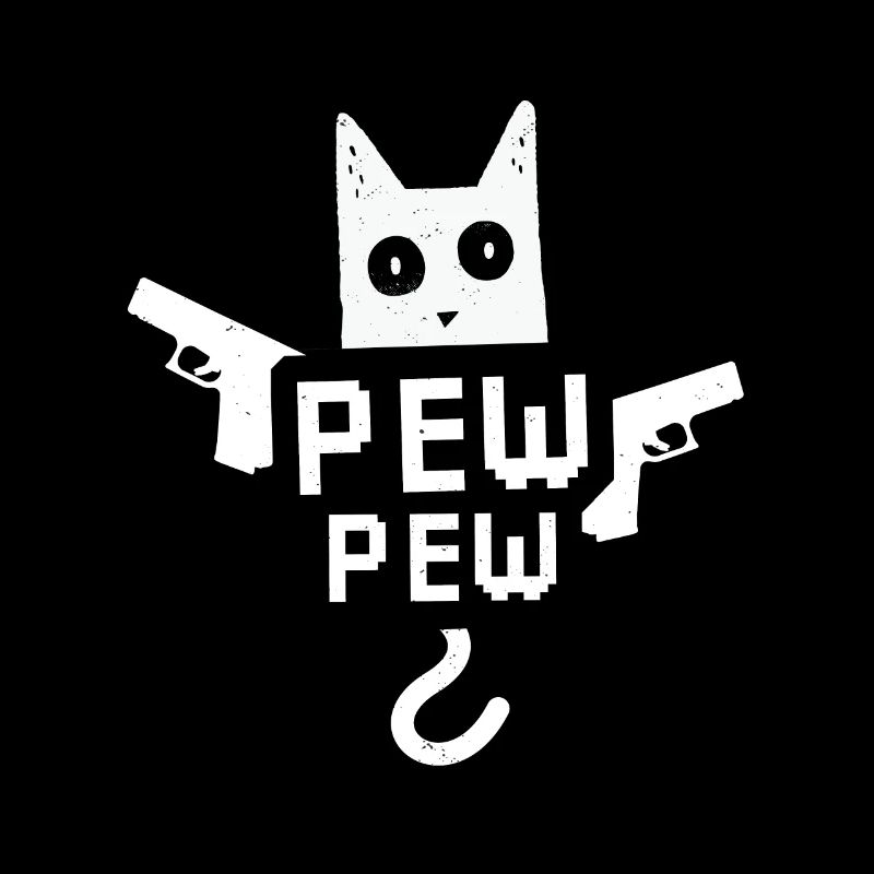 Pew Pew Cat Meme Katze