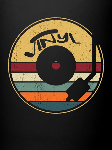 Disque vinyle rétro