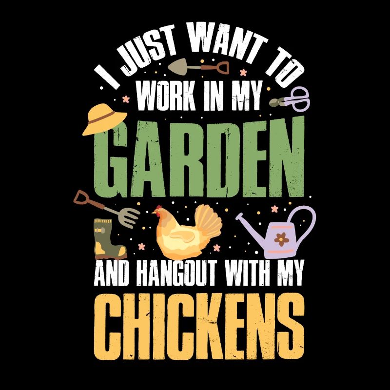 Garten und Hühner Gärtner Geschenk