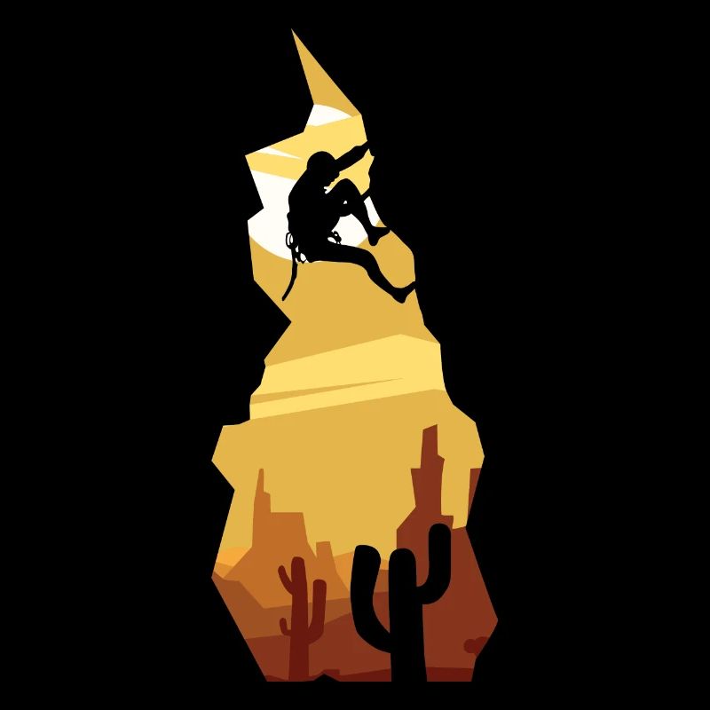 Escalade dans un style vintage