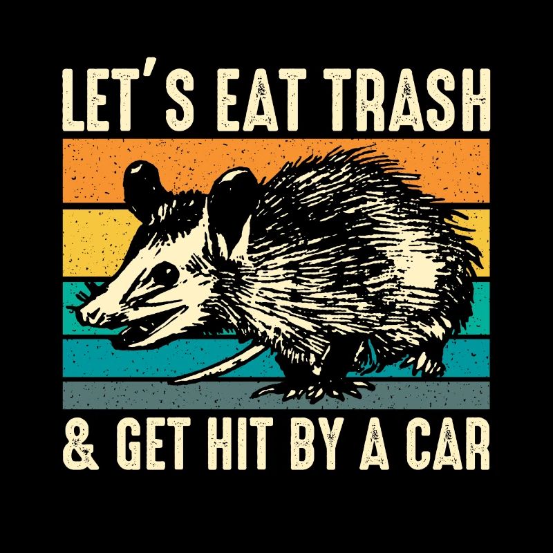 Funny animal saying gift idea vintage possum