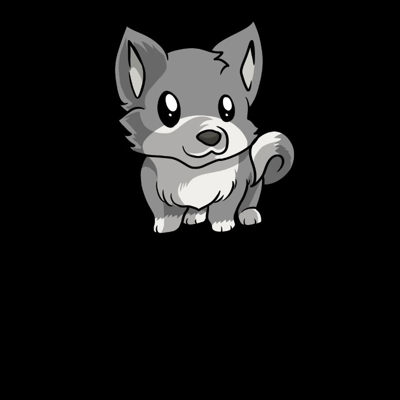 Kawaii Anime Wolf Wilderness Wolves