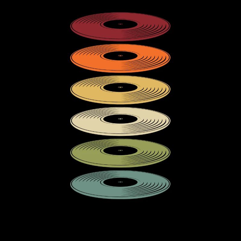Retro Vinyl Schallplatte Plattensammler