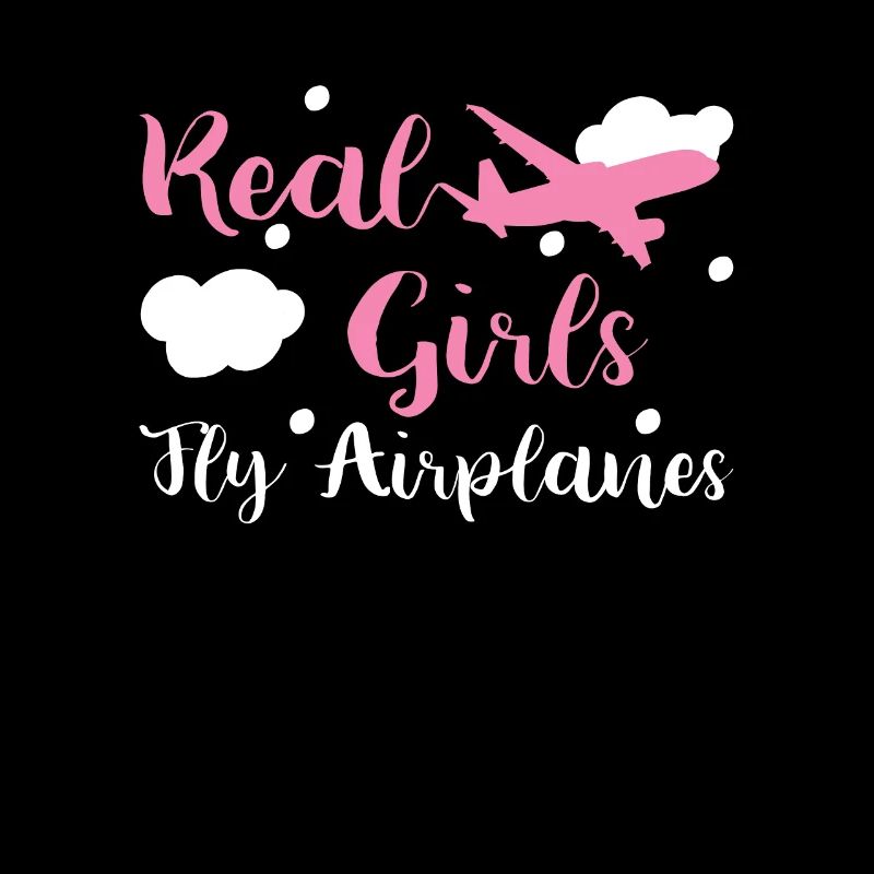 Flugzeugpilot Flugzeug Echte Mädchen fliegen