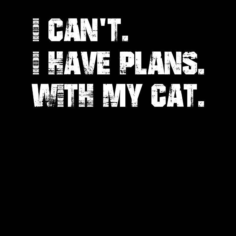 J’ai des projets. Avec mon chat.