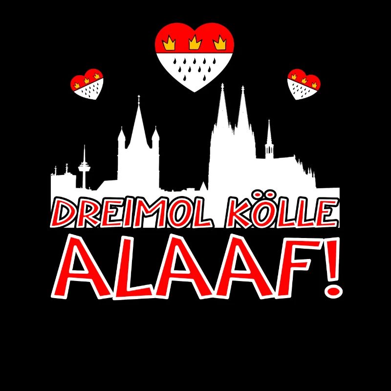 Karneval Kostüm Dreimol Kölle Alaaf Herz Köln