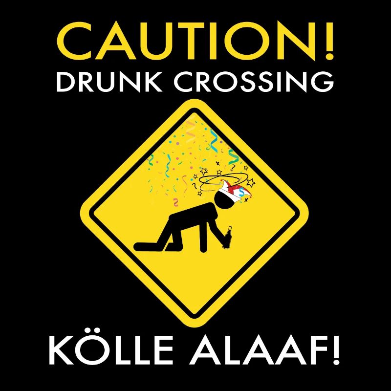 Carnival Costume Kölle Alaaf Cologne Caution Drunk
