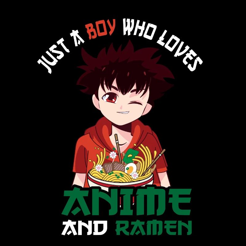 Nur ein Junge, der Anime-Ramen liebt