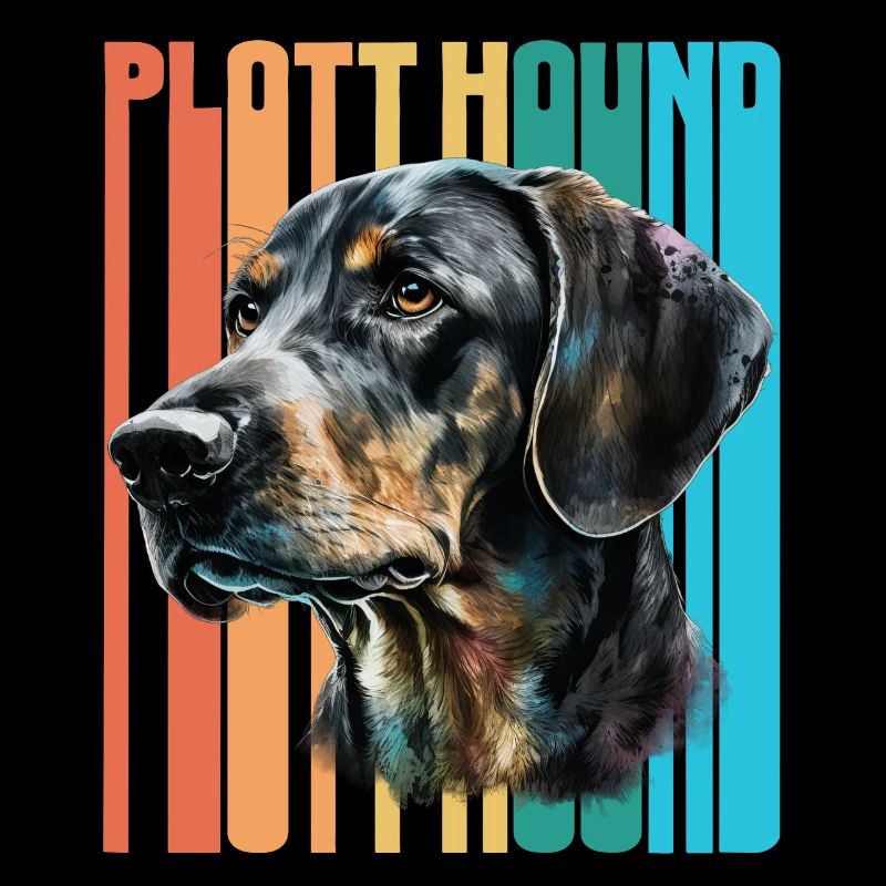 Plott Hound Retro Vintage