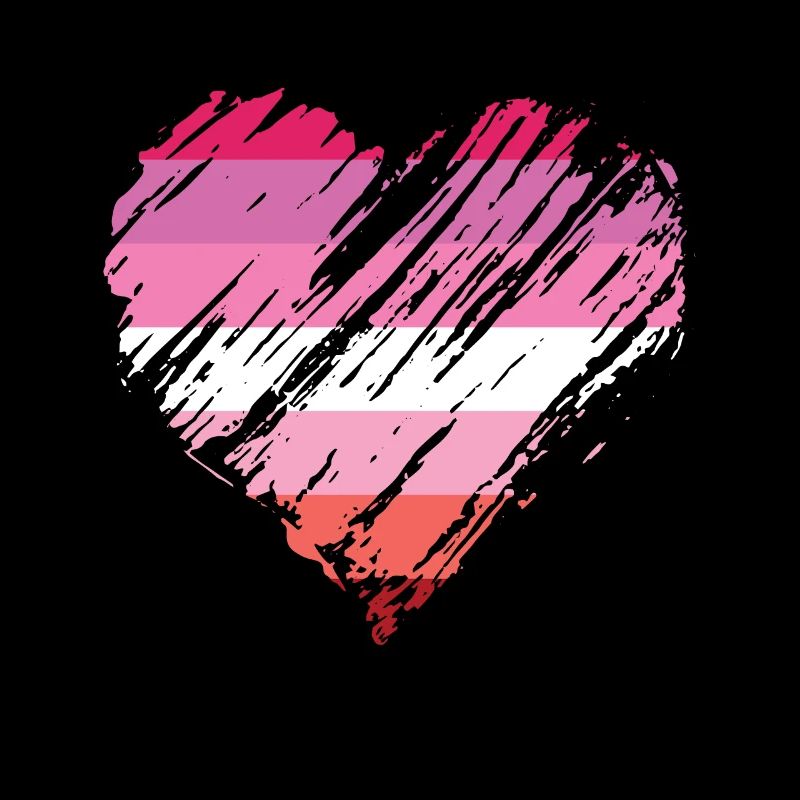 Pride LGBTQ Herz Lesbisch