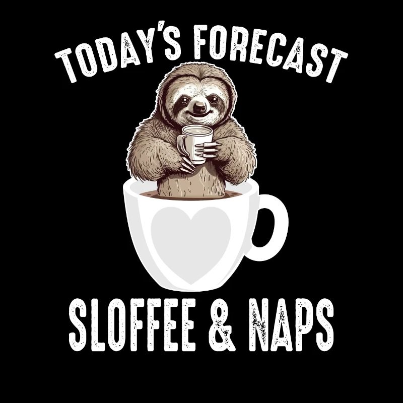 Kaffee-Faultier Heutige Vorhersage Sloffee und Nickerchen