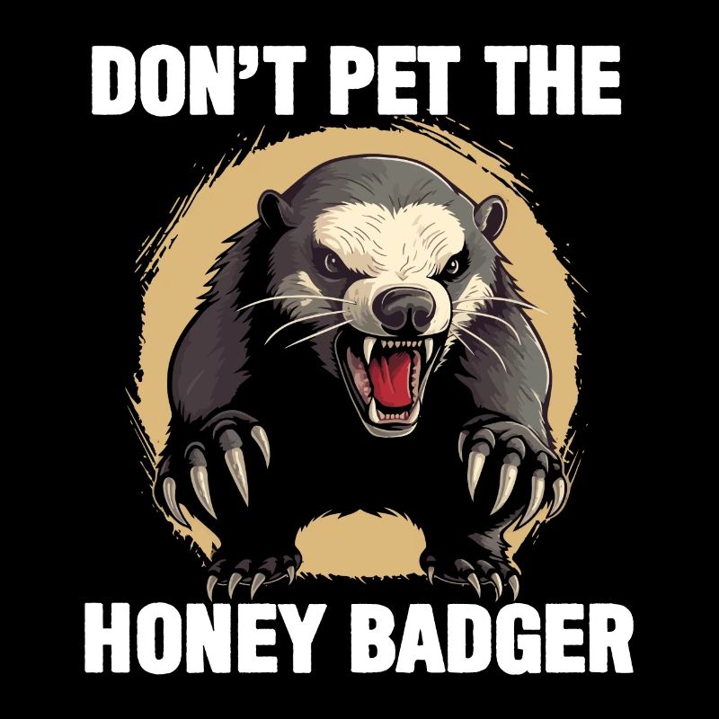 Honey Badger Dont Pet The Honey Badger