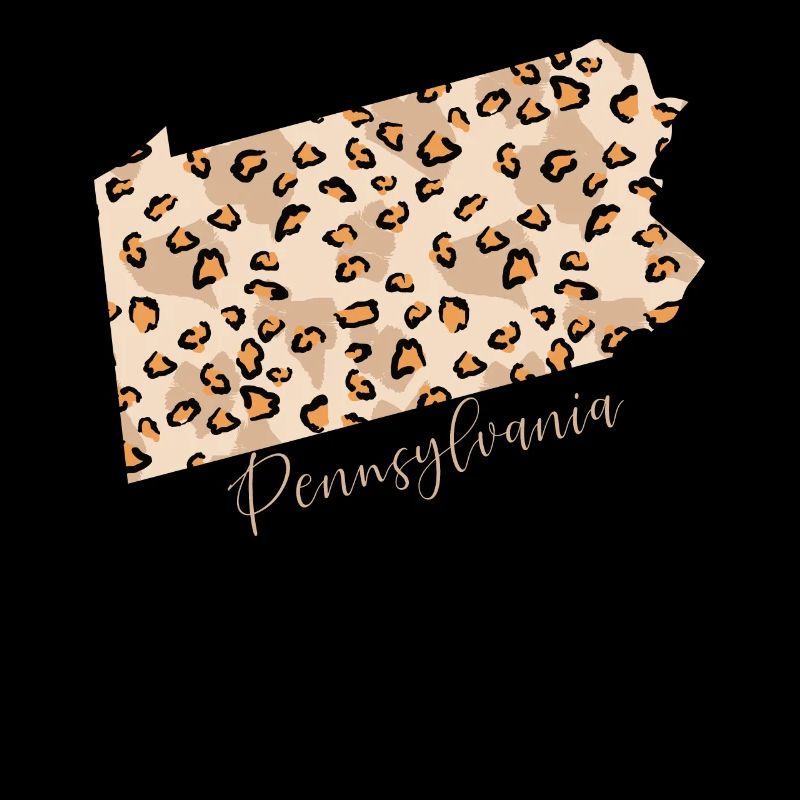 Carte de motif léopard de Pennsylvanie