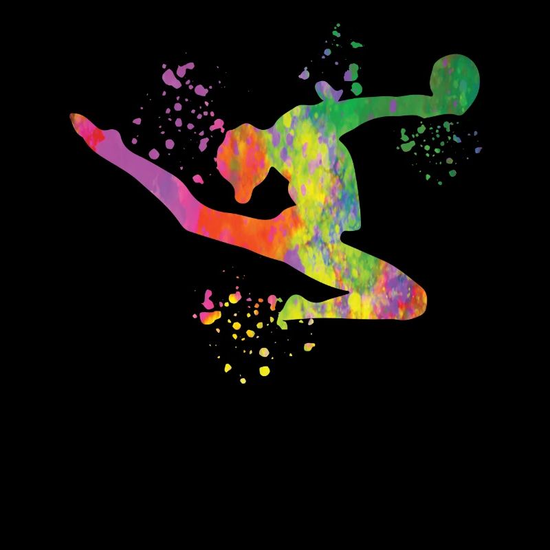 Gymnast with ball rhythmic gymnastics