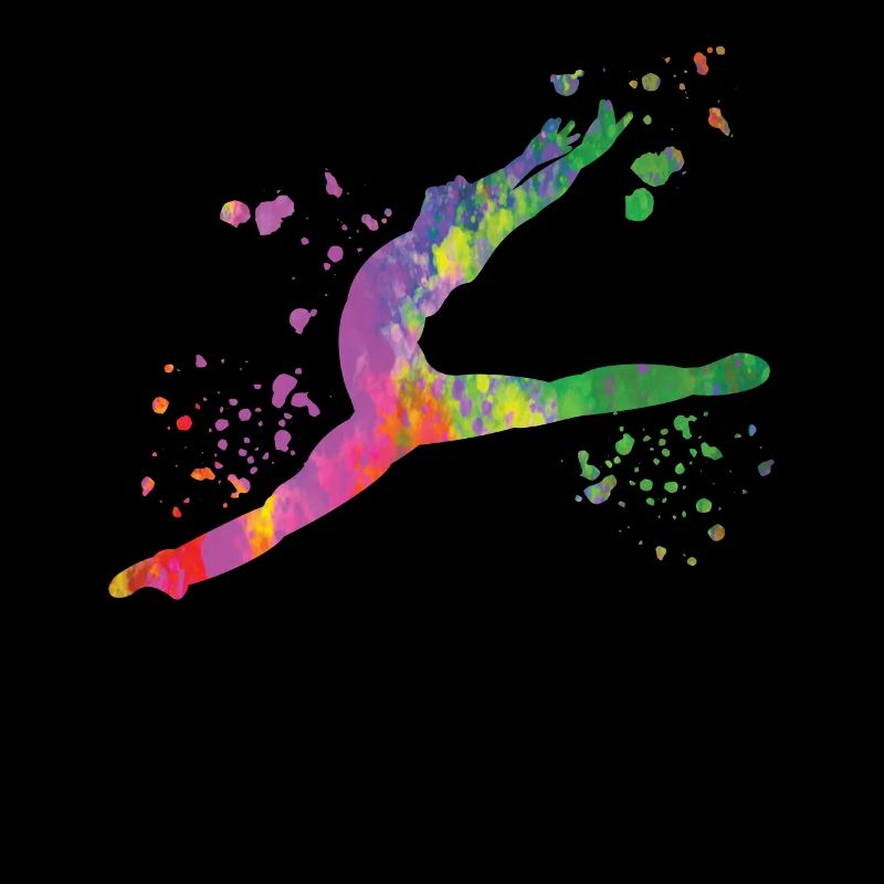 Ballett Tänzer Colorsplash Mann Ballerino