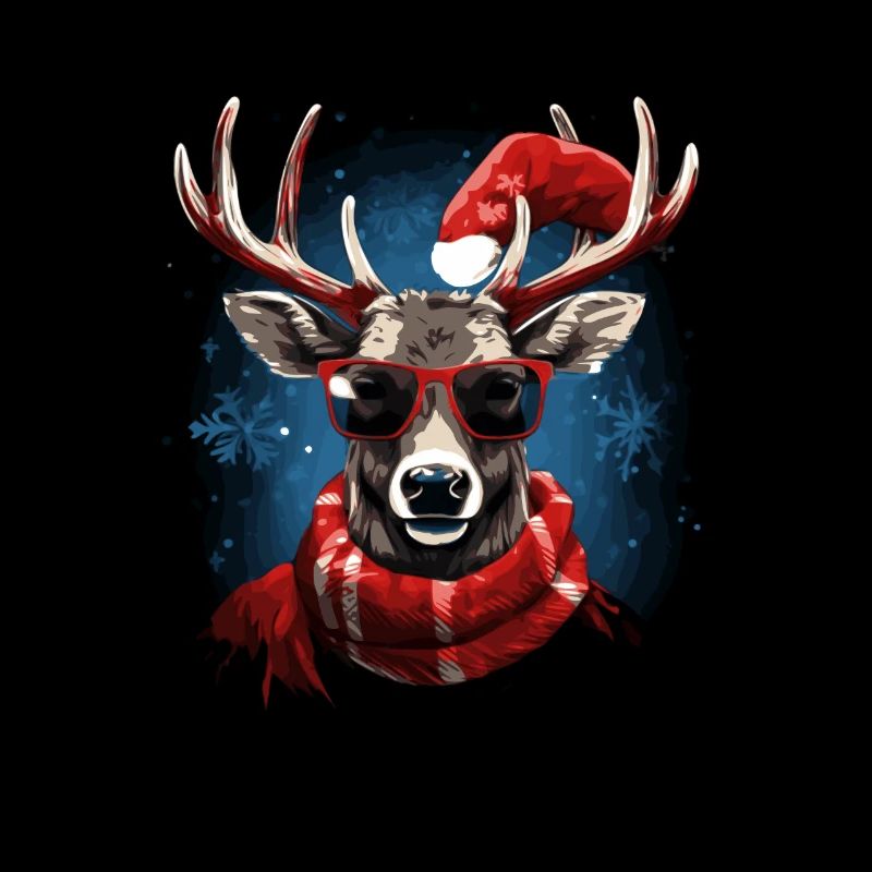 Funny reindeer for Christmas