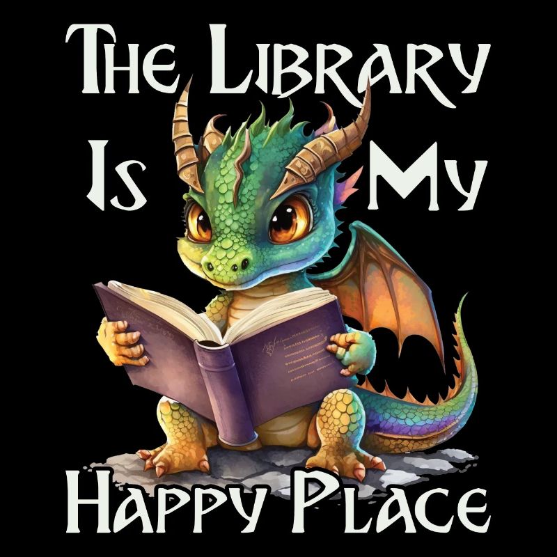 La bibliothèque est mon lieu de bonheur, dragon