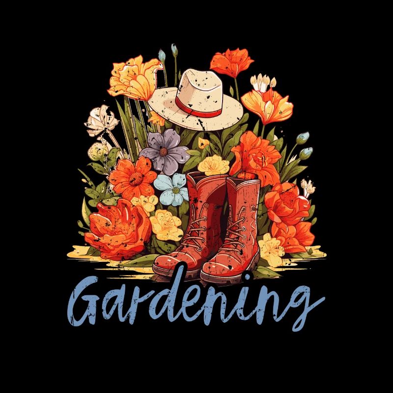 Die Freude eines Gartenliebhabers