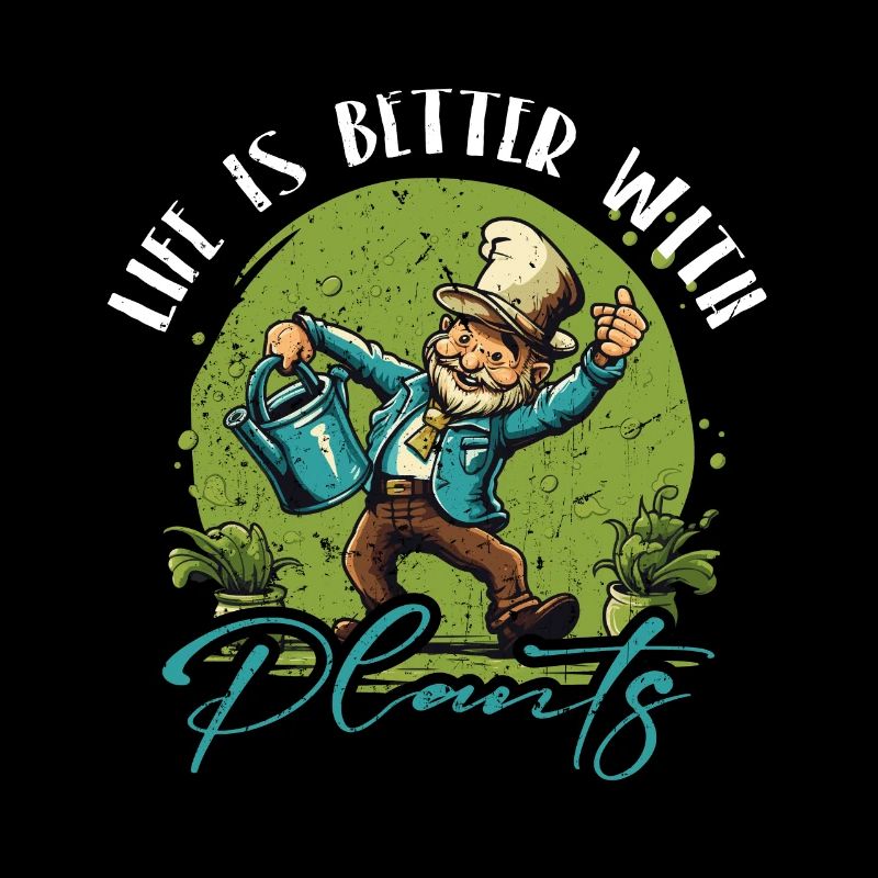 Die Freude eines Gartenliebhabers