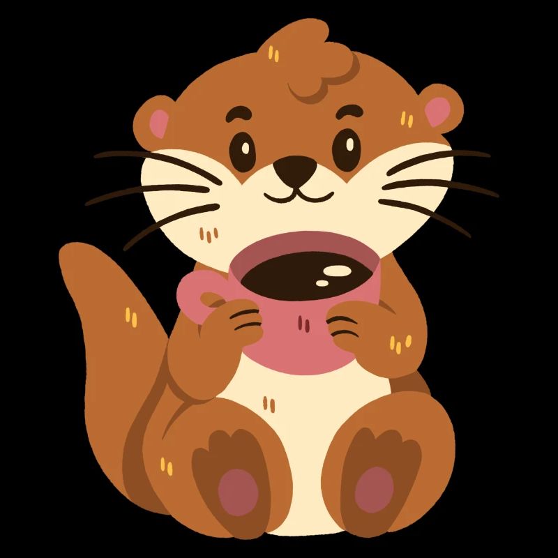 Loutre au café