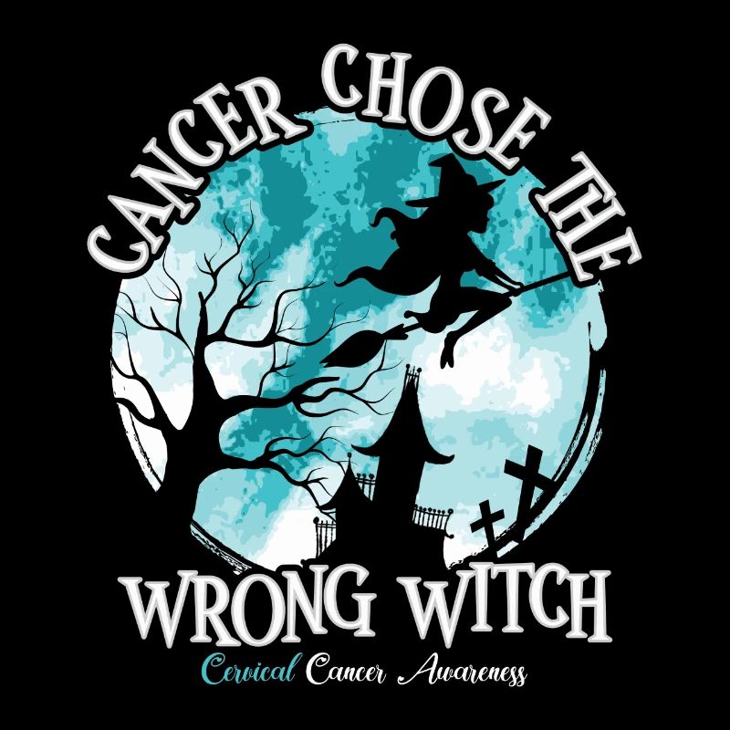 Krebshexe Teal White Gebärmutterhalskrebs