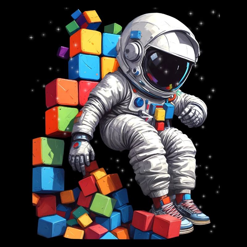 Weltraum Astronaut Vintage Kind Junge Mädchen