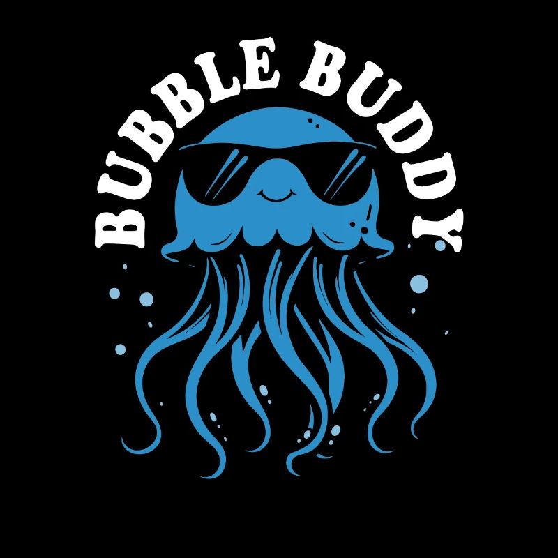 Bubble Buddy - Méduse avec des tentacules, créature marine