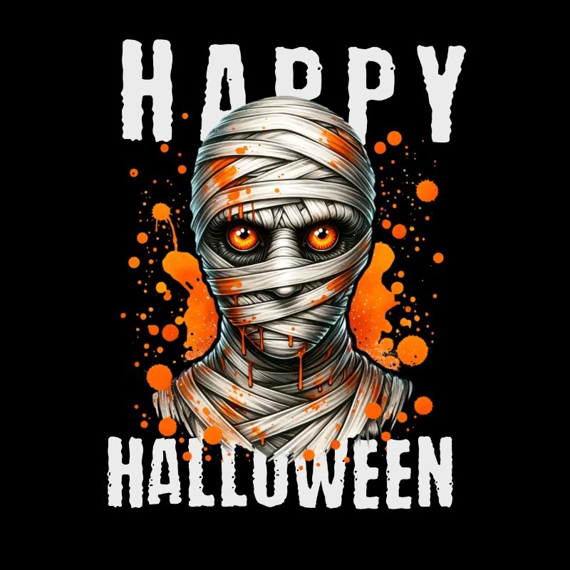 Joyeux Halloween Momie Art graphique