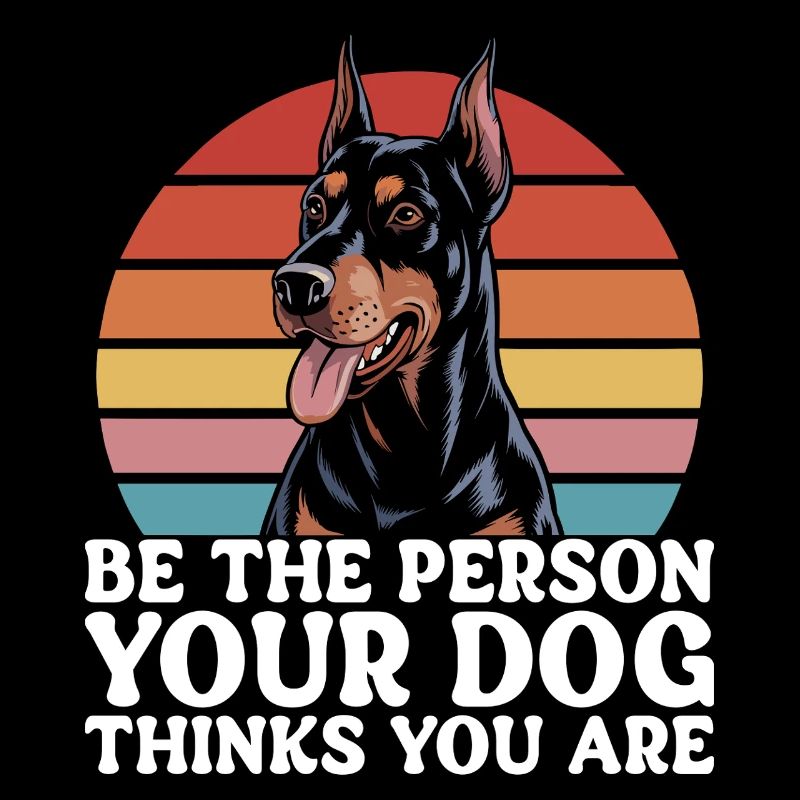 Citation Drôle Adore Chien Doberman