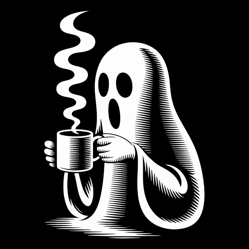 Funny Broo Ghost Coffee Pun