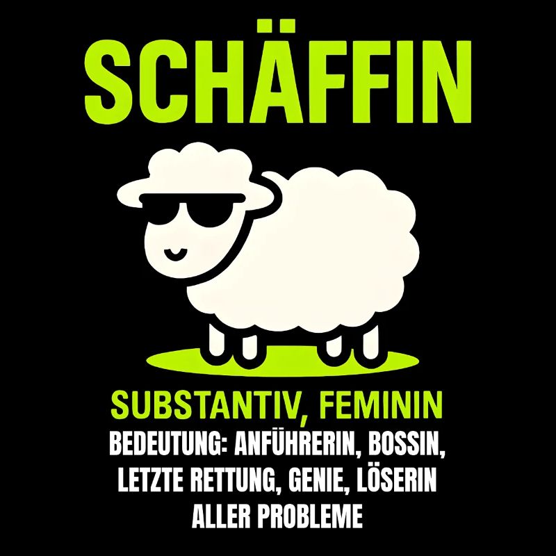 Schaf Spruch Schäffin Lustig Geschenkidee Schafe