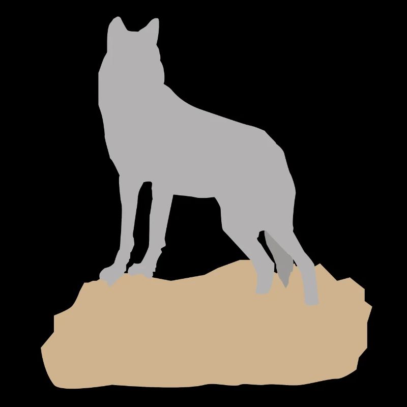 grafisches Wolf Design - Ich liebe Wölfe