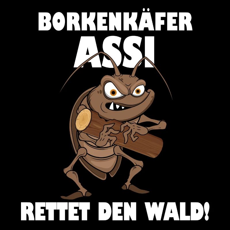 Borkenkäfer Assi - Rettet den Wald.