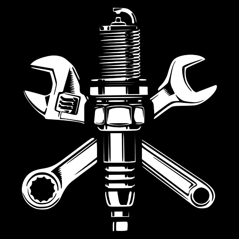 Screwdriver - Garage - Spark plug and keys