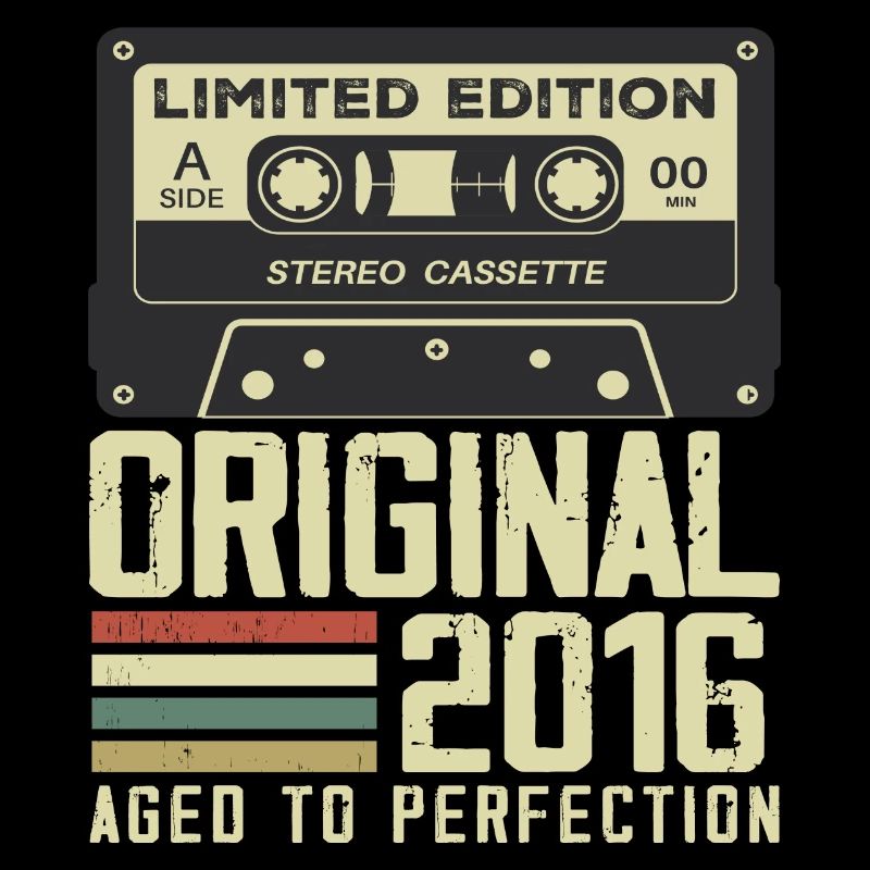 8e Cadeau Anniversaire Style rétro 2016