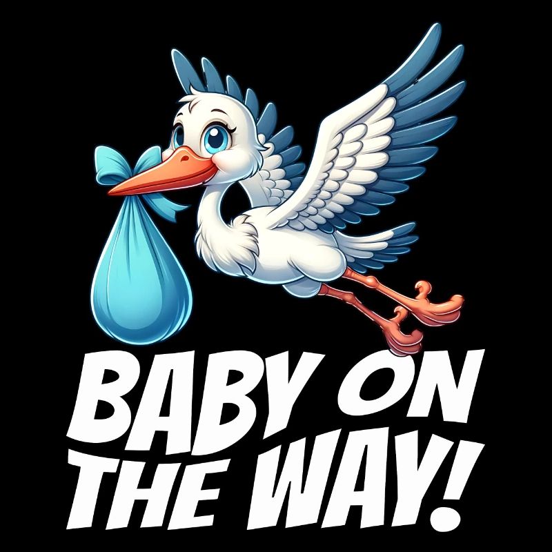 La future mère Stork apporte la belle nouvelle