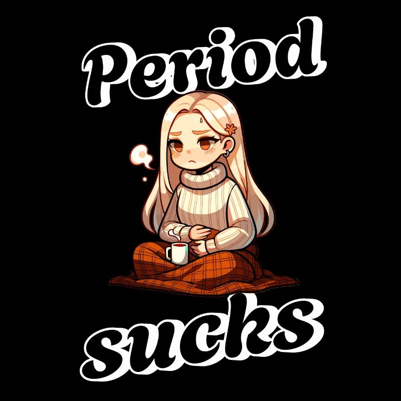 Periode Sucks Lustiges Statement Motiv