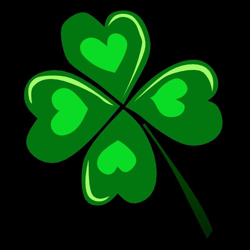 trefle saint patrick heart 4 four sheet 2603 k