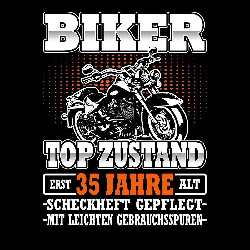 Motorradfahrer & Biker 35. Geburtstag