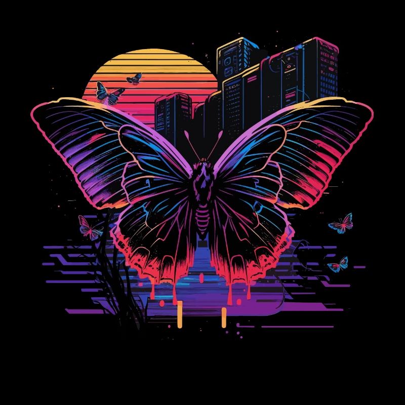 Rétro Vibe Butterfly