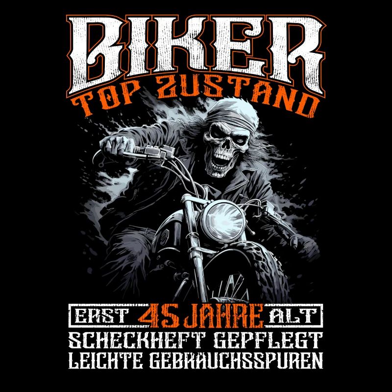Motorradfahrer & Biker 45. Geburtstag