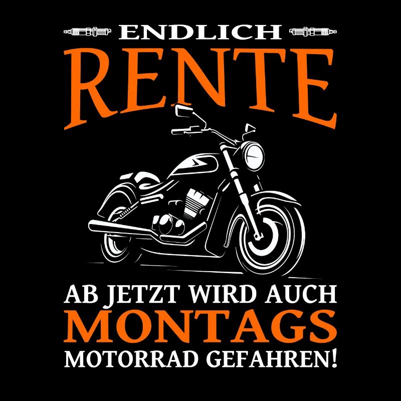 Endlich Rente Motorrad Biker Opa - Motorradfahrer