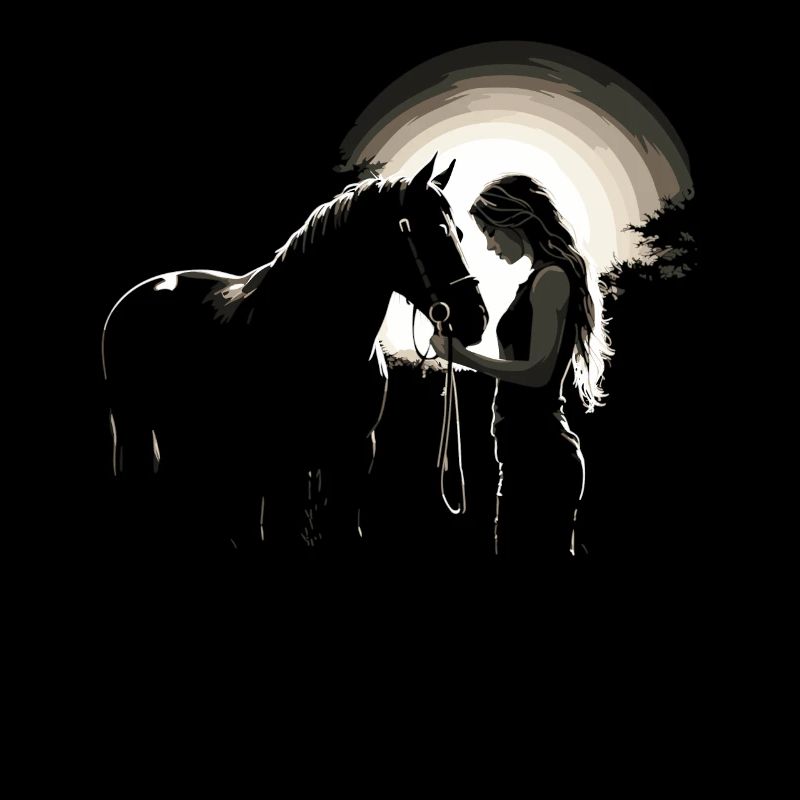 Cavalier & Cheval | Fille de cheval | Équitation Western